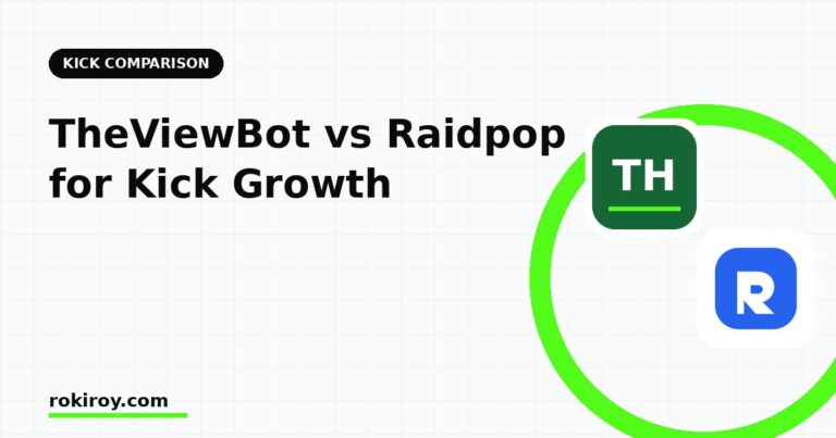 TheViewBot vs Raidpop: Which One Grows a Kick Channel Better?